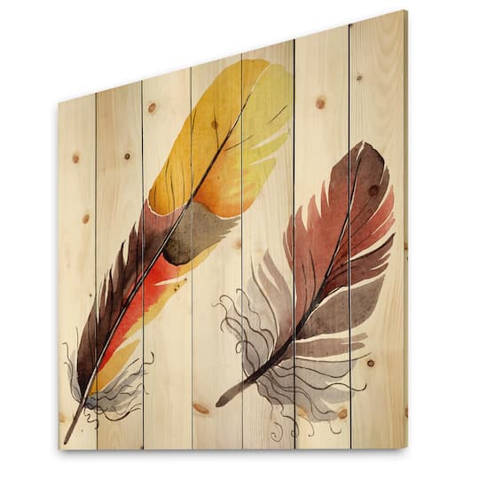 Designart - Colourful Boho Feathers IV